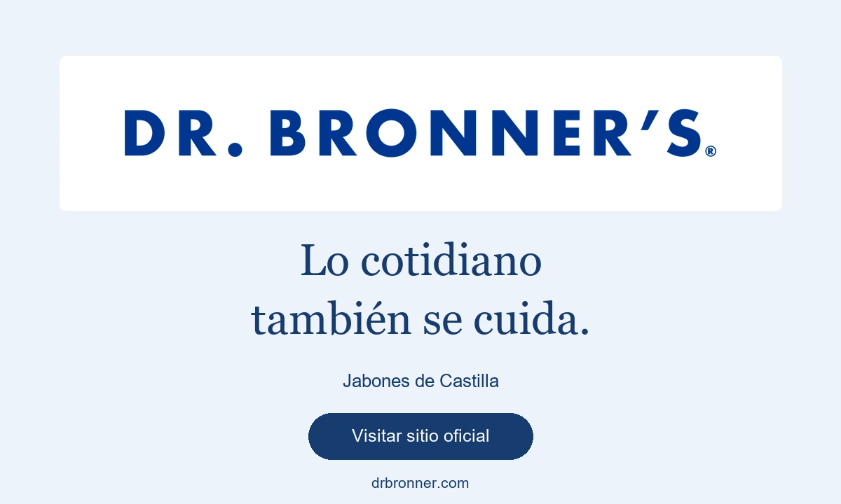 Dr. Bronner’s · Jabones de Castilla · Visitar sitio oficial (abre en otra pestaña)