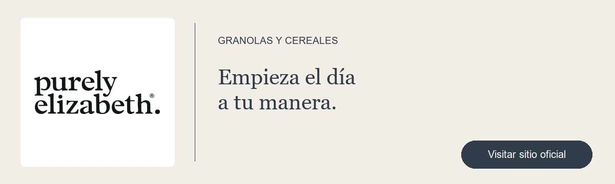 Purely Elizabeth · Granolas y cereales · Visitar sitio oficial (abre en otra pestaña)