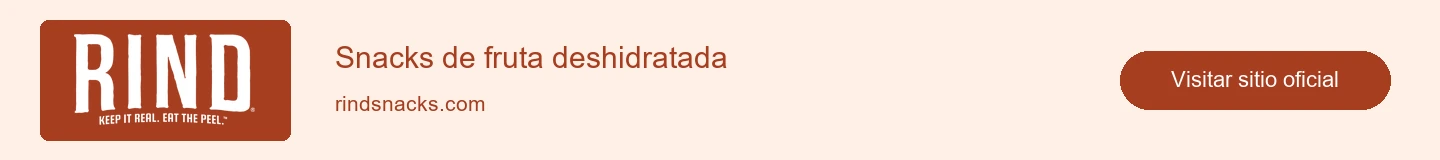 RIND Snacks · Snacks de fruta deshidratada · Visitar sitio oficial (abre en otra pestaña)