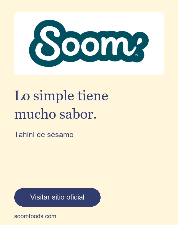 Soom Foods · Tahini de sésamo · Visitar sitio oficial (abre en otra pestaña)