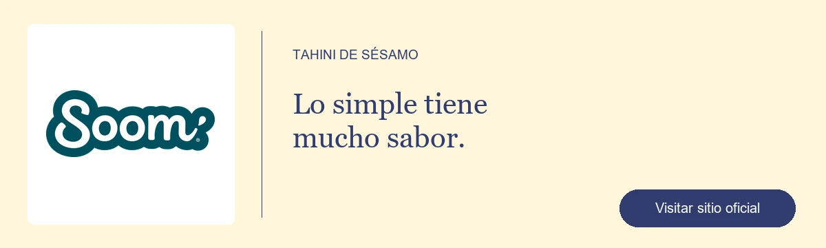Soom Foods · Tahini de sésamo · Visitar sitio oficial (abre en otra pestaña)