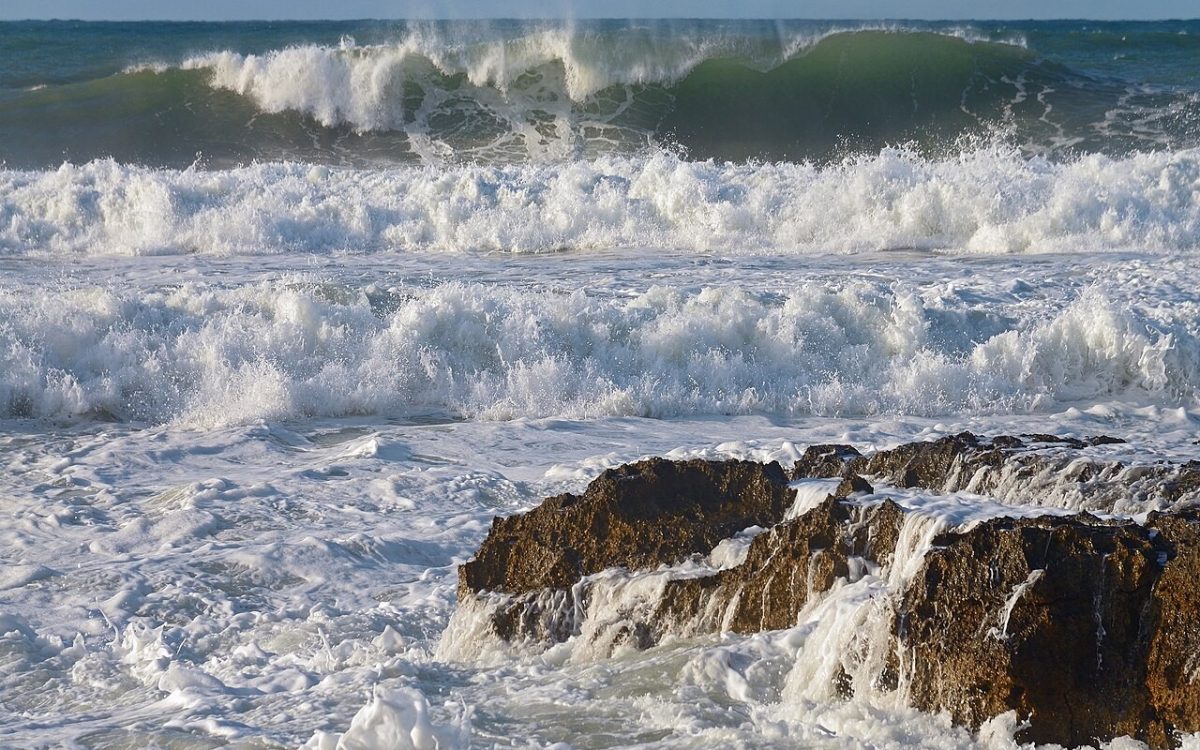 The coast of Crete Sea near Chania. Crete, Greece