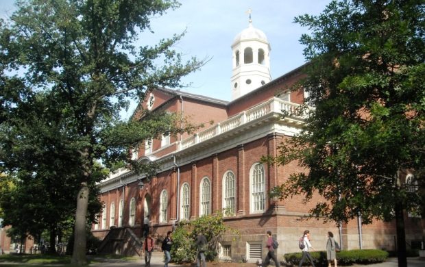 Edificios de Harvard Yard en Cambridge, Massachusetts.
